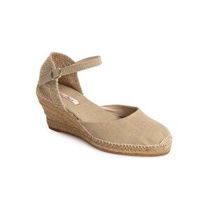 Toni Pons Origens Caldes Espadrilles Wedge Heels, Stone, Size EU 39